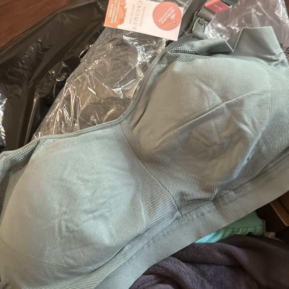 NWT CACIQUE Plus Size Nursing Bra 22/24 -Seafoam - Picture 2 of 7